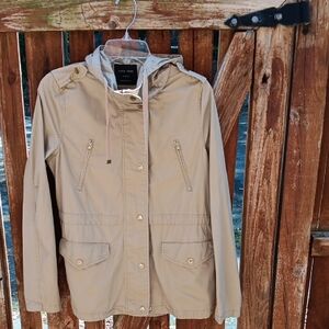 Free with purchase of three items Women's Tan Hooded Jacket